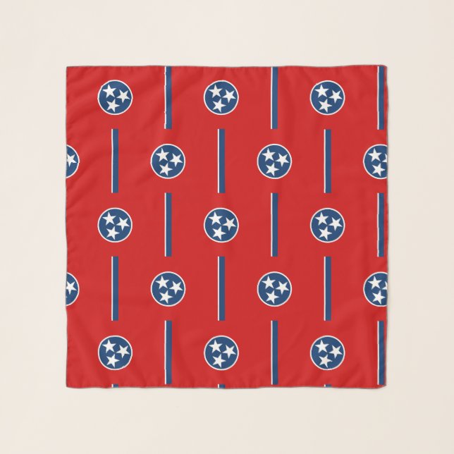 Square Scarf with flag of Tennessee, USA (Front)