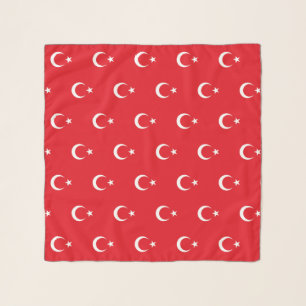 Square Scarf with flag of Turkey