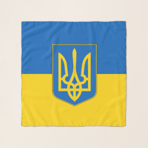 Square Scarf with flag of Ukraine