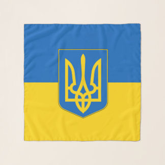 Square Scarf with flag of Ukraine