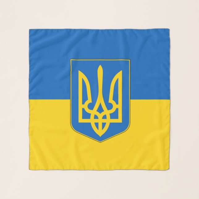 Square Scarf with flag of Ukraine (Front)