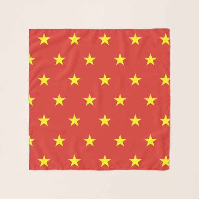 Square Scarf with flag of Vietnam (Front)