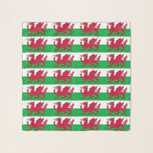 Square Scarf with flag of Wales, United Kingdom