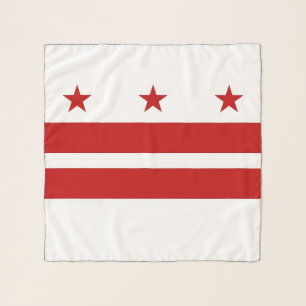 Square Scarf with flag of Washington DC, USA