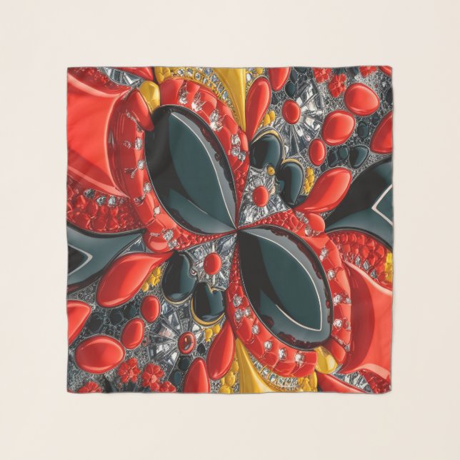 Square Scarf with Germany Colors (Front (Horizontal))