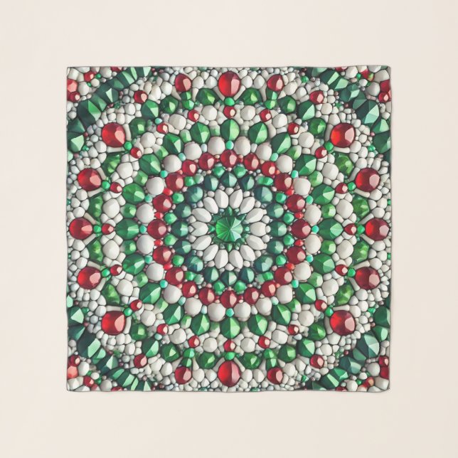 Square Scarf with Italian Colors (Front (Horizontal))