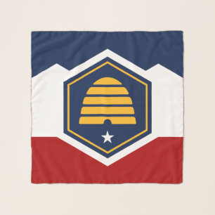 Square Scarf with new flag of Utah State, USA
