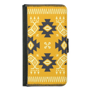 Square shawl, paisley floral batik. samsung galaxy s5 wallet case