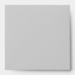 Square Silver Black Linen Envelopes