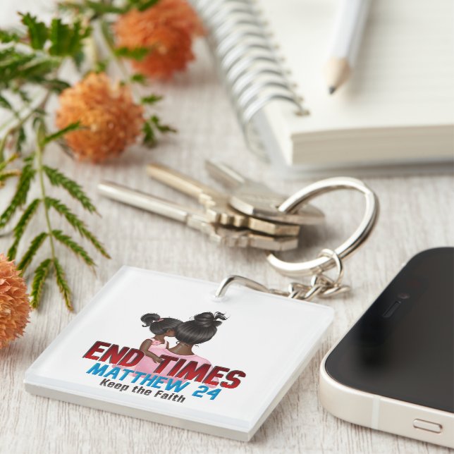 Square (single-sided) keychain (Front Right)