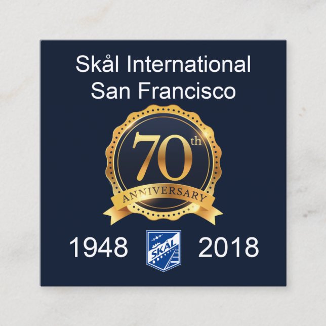 Square Skal SF business cards (Front)