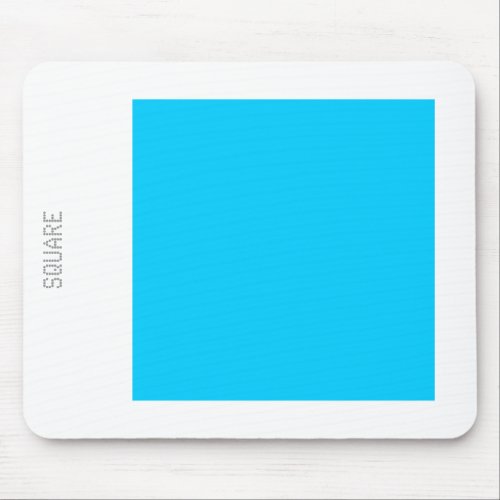 Square _ Sky Blue and White Mouse Pad