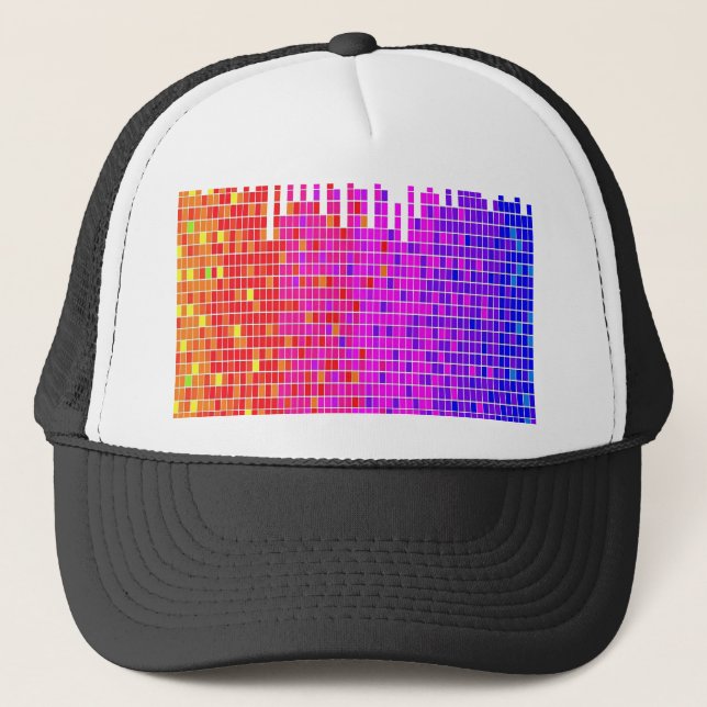 square spectrum trucker hat (Front)