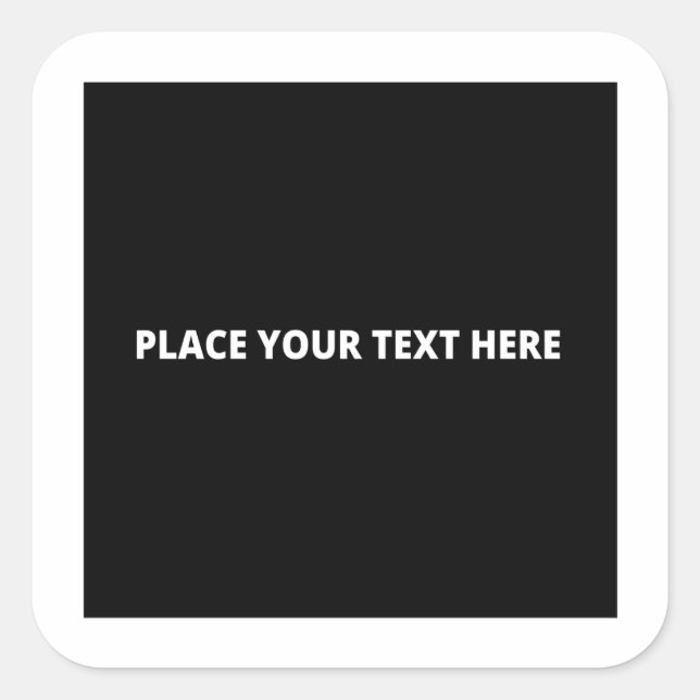 Square Sticker Large Template (Front)