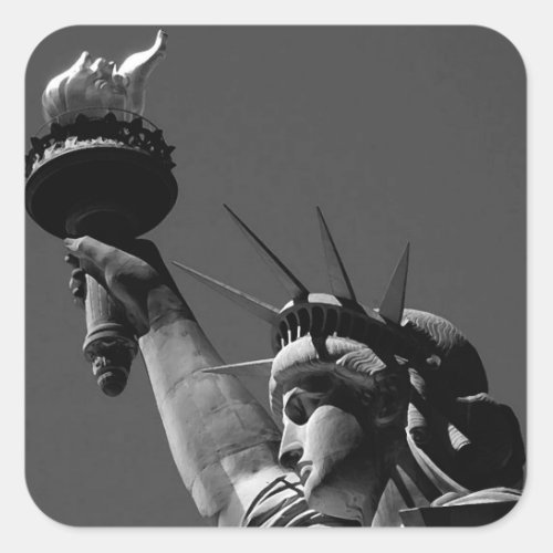 Square Sticker of Statue of Liberty