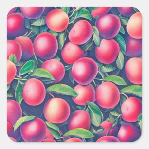 Square Sticker Plants