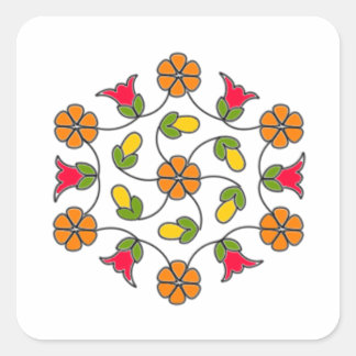 Square Stickers-Flower Series#63 Square Sticker