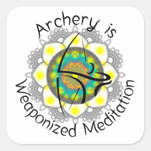 Square stickers for bow cases