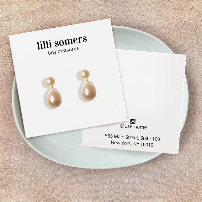 Square Stud Earring Jewelry Plain Display Card (Creator Uploaded)