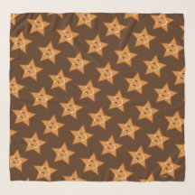 Square sweet XmaS Gingerbread Cool Star Pattern