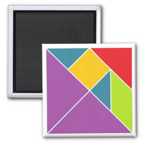 Square Tangram Magnet