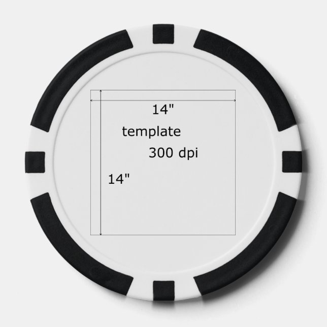 square template poker chips (Front)