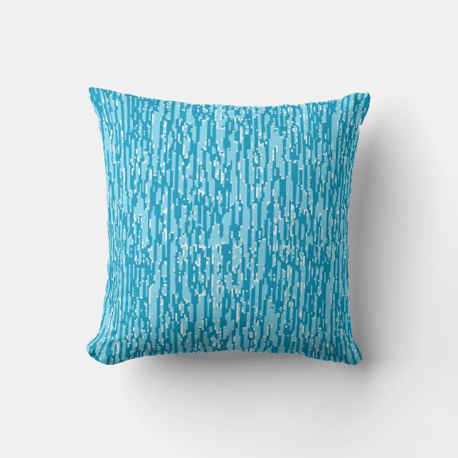 Square Throw Pillow (16" x 16") w/Summer Sky Blue! (Front)