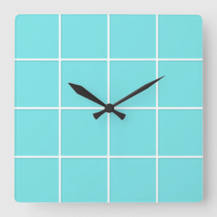Square Tile Like Check Pattern Wall Clock