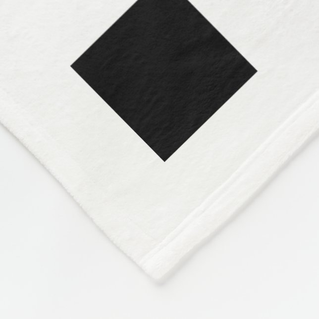 Square Tiles Design on Fleece Blanket (Corner)