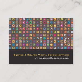 Square To Square Business Card by starstreamdesign at Zazzle