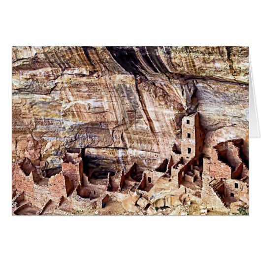 Square Tower House Ruins Mesa Verde Cards (Front Horizontal)