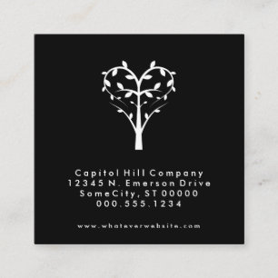 square tree heart appointment reminder card