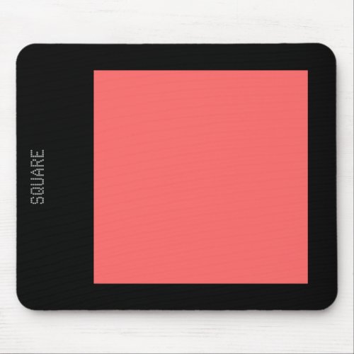 Square _ Tropical Pink and Black Mouse Pad