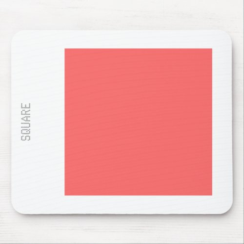 Square _ Tropical Pink and White Mouse Pad