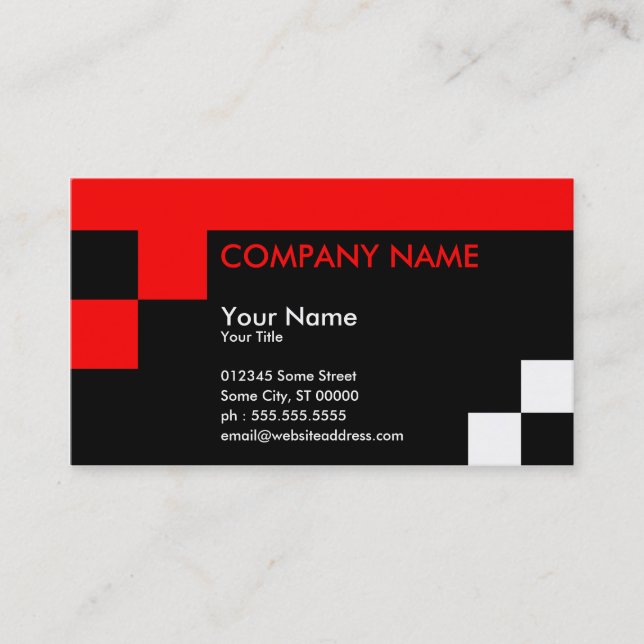 square vertices business card (Front)