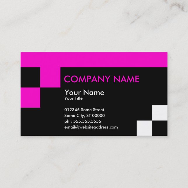 square vertices business card (Front)