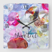 Square Wall Clock Color Board
