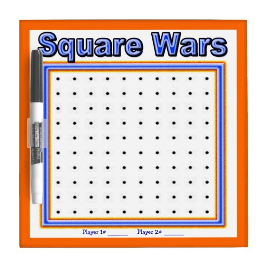 Square Wars Dot Game Dry Erase Board
