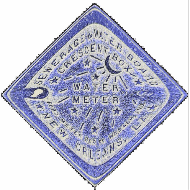 Square Water Meter Statuette (Front)