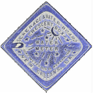 Square Water Metre Statuette