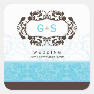 SQUARE WEDDING LABEL :: luxe 1 A