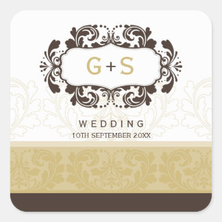 SQUARE WEDDING LABEL :: luxe 5 A