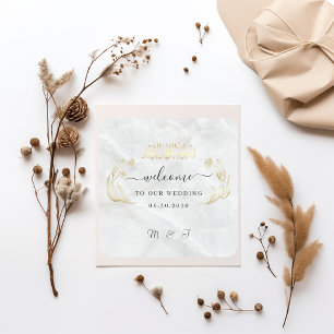 Square Wedding Sticker Welcome to Our Day