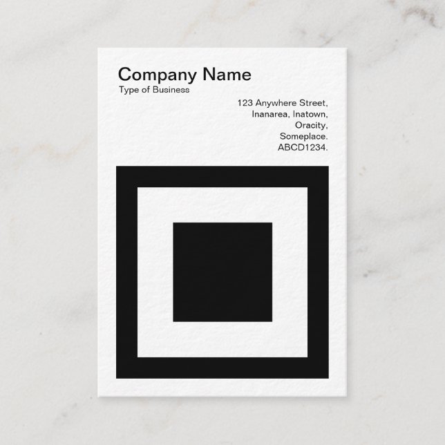 Square within a Square Business Card (Front)