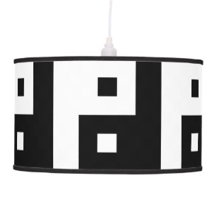 Square Yin Yang Ceiling Lamp