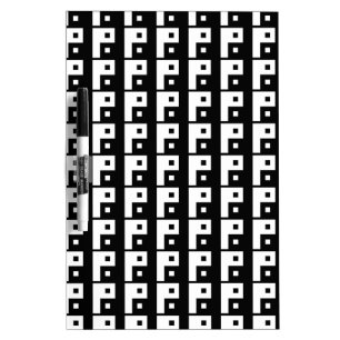 Square Yin Yang Dry-Erase Board