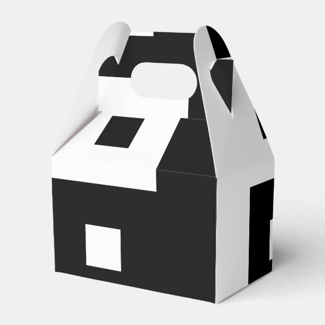 Square Yin Yang Favor Boxes (Front Side)