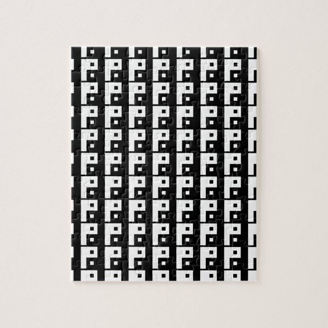 Square Yin Yang Jigsaw Puzzle (Vertical)