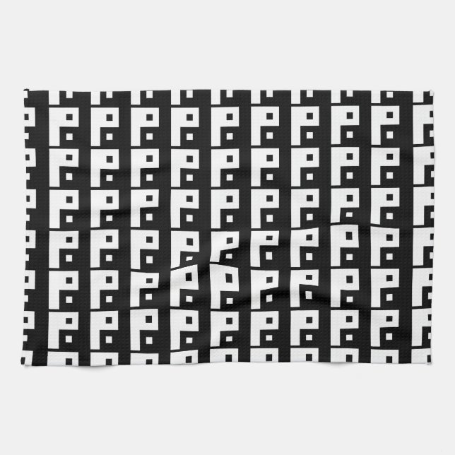 Square Yin Yang Kitchen Towel (Horizontal)