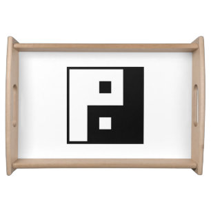 Square Yin Yang Serving Tray